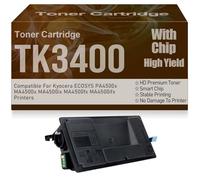 Cartucce toner nero TK3400 ad alta capacità Alta capacità Compatibile per Kyocera ECOSYS PA4500x MA4500x MA4500ix MA4500fx MA4500ifx Stampanti con chip,TK3400-1PC
