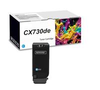Cartucce Toner Per Lexmark CX730de 71C20K0 71C20C0 71C20M0 71C20Y0 Compatibili Con Lexmark CS730de CS735de CX730de CX735adse CX737adzse (5.000 Pagine, Con Chip),Cyan-1 Set