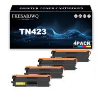 Cartucce Toner TN423 per Brother DCP-L8410CDW MFC-L8690CDW MFC-L8900CDW HL-L8360CDW HL-L8260CDW Stampanti, TN423BK TN423C TN423M TN423Y Cartucce Toner Sostitutive,4 Colors-1 Pack