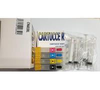 CARTUCCE VUOTE T603XL BK-C-M-Y RICARICABILI CON CHIP AUTORESETTANTE PER EPSON PE