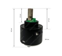 Cartuccia 40 mm per Rubinetto Franke Onice 133.0164.359