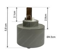 Cartuccia 45 mm rubinetto Franke Giada Popazio Smeraldo Armonia 133.0357.101