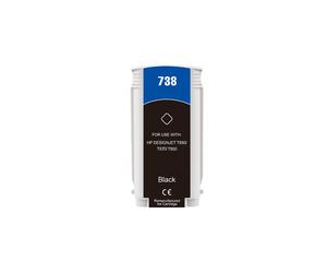 Cartuccia 738BK nero 498N4A compatibile per DesignJet T850,T870,XT870,XT950 capa