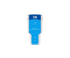 Cartuccia 738XLC ciano alta capacità 676M6A compatibile per DesignJet T850,T870,