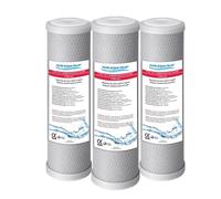 Cartuccia a CARBONE BLOCK 5 micron 10 pollici CTO Set 3 pz