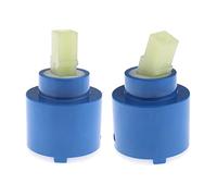 Cartuccia a dischi ceramici da 2 pezzi, 35 mm, in plastica, per lavabo, doccia, miscelatore, rubinetti per bagno, riparazione, sostituzione