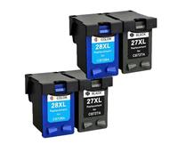 Cartuccia a inchiostro a inchiostro da 27xl 28xl Compatibile con 27 28 per Deskjet 3320 3325 3420 3535 3550 3650 3744 Stampanti Sostituzione per 27 28 cartucce(2 BLACK 2 COLOR)