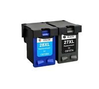 Cartuccia a inchiostro a inchiostro da 27xl 28xl Compatibile con 27 28 per Deskjet 3320 3325 3420 3535 3550 3650 3744 Stampanti Sostituzione per 27 28 cartucce(1 BLACK 1 COLOR)