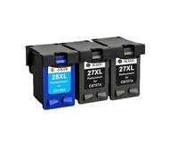 Cartuccia a inchiostro a inchiostro da 27xl 28xl Compatibile con 27 28 per Deskjet 3320 3325 3420 3535 3550 3650 3744 Stampanti Sostituzione per 27 28 cartucce(2 BLACK 1 COLOR)