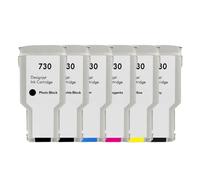 Cartuccia a inchiostro Compatibile con DesignJet T1600 T1600DR T1700 T1700DR T2600 T2600DR Funziona anche per 730 stampante(1Set 6Color)