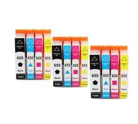 Cartuccia a inchiostro da 655xl compatibile per la serie Deskjet Ink Advantage Series 3525 4615 4625 5525 6525 Stampanti a getto d'inchiostro(3set 12pk)
