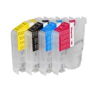 Cartuccia a inchiostro ricaricabile Compatibile con DCP-J772 J774 J890 J895 MFC-J890 MFC-J895 Modello di stampanti LC3211 LC3213 LC3213XL per l'uso in Europa(LC3213 XL 4Colors)