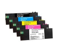 Cartuccia a inchiostro ricaricabile da 220 ml compatibile con Roland LEF-20 LEF-10 LEF-12 LEF-300 LEC-330 LEC-300 LEC540 Modelli ECO EUV2 EUV3 EUV4 EUV5 Cartuccia vuota(5pcs(BK C M Y WT))