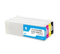 Cartuccia a inchiostro sjic30p bk c m y compatibile per la stampante C7500G C7500GE con chip lavori con modelli simili Europa(1 Set(4pcs))