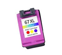 Cartuccia ad alta capacità 67XL nero/colore per 2723 2721 2330 4122 Modelli di stampante multipli Soluzione di stampa a lungo termine Frequenza di sostituzione ridotta
