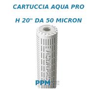 CARTUCCIA AQUA PRO ALTA 20" DA 50 MICRON - FILTRO PIEGHETTATO IN POLIESTERE