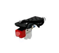 Cartuccia Audio Technica AT-91R con spazzola universale in alluminio(Zwart)