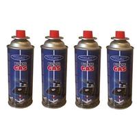 Cartuccia/Bombola/Bomboletta 4 pezzi gas Butano 220g - Silver Match Camping