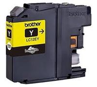 Brother LC12EY Cartuccia d'Inchiostro, 1200 Pagine Stampate, XL, Giallo