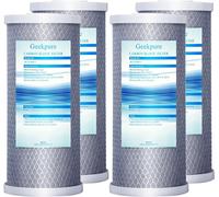 Cartuccia carbon block 10″ 5 micron per filtraggio acqua casa × 4