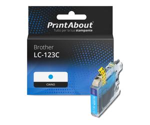 Cartuccia compatibile Brother LC-123C - Ciano