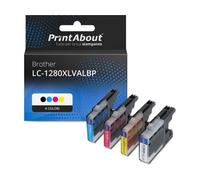 Cartuccia compatibile Brother LC-1280XLVALBP - 4 colori Alta capacità Multipack