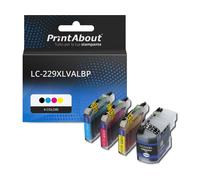 Cartuccia compatibile Brother LC-229XLVALBP - 4 colori Capacità extra-elevata Multipack