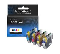 Cartuccia compatibile Brother LC-3211VAL - 4 colori Alta Capacità Multipack