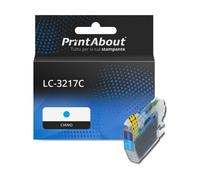 Cartuccia compatibile Brother LC-3217C - Ciano Alta capacità