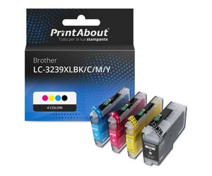 Cartuccia compatibile Brother LC-3239XLBK/C/M/Y - 4 colori Alta capacità Multipack