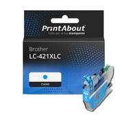 Cartuccia compatibile Brother LC-421XLC - Ciano Alta capacità