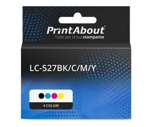 Cartuccia compatibile Brother LC-527BK/C/M/Y - 4 colori Multipack