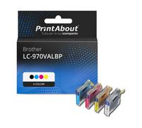 Cartuccia compatibile Brother LC-970VALBP - 4 colori Multipack