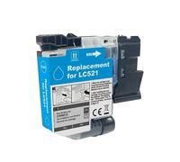 CARTUCCIA COMPATIBILE BROTHER LC521C LC-521C C Ciano 500 Pagine DCP J1260W