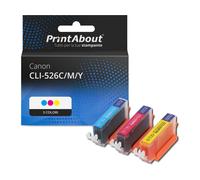 Cartuccia compatibile Canon CLI-526C/M/Y - 3 colori Multipack