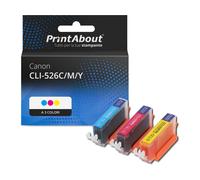 Cartuccia compatibile Canon CLI-526C/M/Y - A 3 colori Multipack