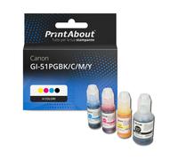 Cartuccia compatibile Canon GI-51PGBK/C/M/Y - 4 colori Multipack