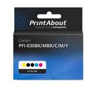 Cartuccia compatibile Canon PFI-030BK/MBK/C/M/Y - 4 colori Multipack