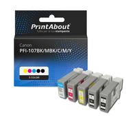Cartuccia compatibile Canon PFI-107BK/MBK/C/M/Y - 5 colori Multipack