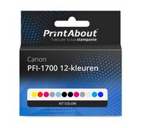 Cartuccia compatibile Canon PFI-1700 12-kleuren - Kit colori Multipack