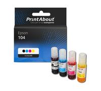 Cartuccia compatibile Epson 104 (C13T00P14/24/34/440) - 4 colori Multipack