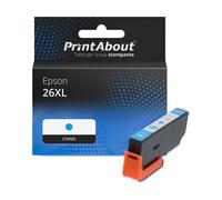 Cartuccia compatibile Epson 26XL (C13T26324012) - Ciano Alta capacità