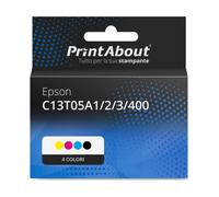 Cartuccia compatibile Epson C13T05A1/2/3/400 - 4 colori Alta capacità Multipack