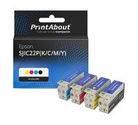 Cartuccia compatibile Epson SJIC22P(K/C/M/Y) - 4 colori Multipack