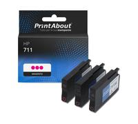 Cartuccia compatibile HP 711 (CZ135A) - 3x magenta Multipack