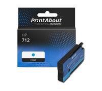 Cartuccia compatibile HP 712 (3ED67A) - Ciano
