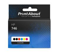 Cartuccia compatibile HP 746 (P2V78/79/80/81/82/83A) - 6 colori Multipack