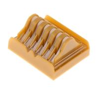 Cartuccia con clip per legatura polimerica con 6 clip precaricate, guscio trasparente, supporto compatto per la ricarica inventario Utilizzo giornaliero Porta clip per polimero Clip precaricate
