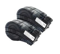 Cartuccia di etichette compatibile M21-750-499 Nastro in tessuto di nylon bianco da 19,1 mm 3/4" per stampante di etichette BMP21-LAB Plus(2Pcs)