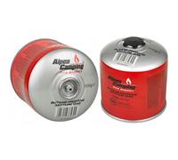 Alpen Camping IK008 3 cartucce di gas da 877 ml/500 g con cartuccia a vite propano-butano attacco da 7/16" per fornello a gas, fornello da campeggio, bruciatore a saldatura EN417 (pezzi) (2)